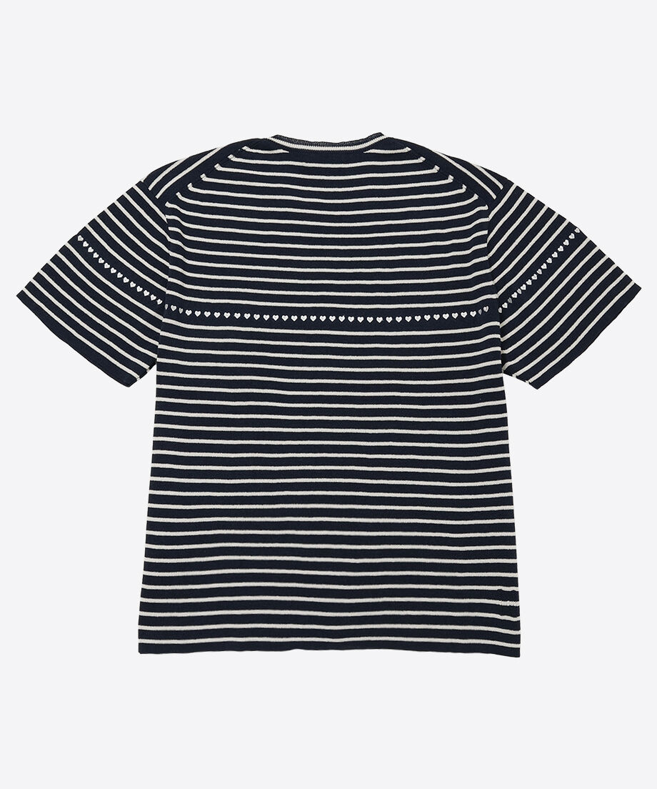 paper mix pattern knit T-shirt♡ paper mix pattern knit T-shirt♡