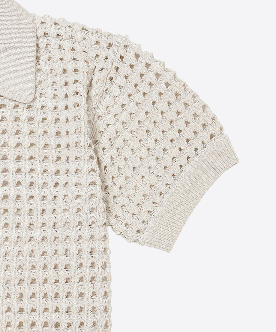 cotton mesh skipper knit | NKNIT 