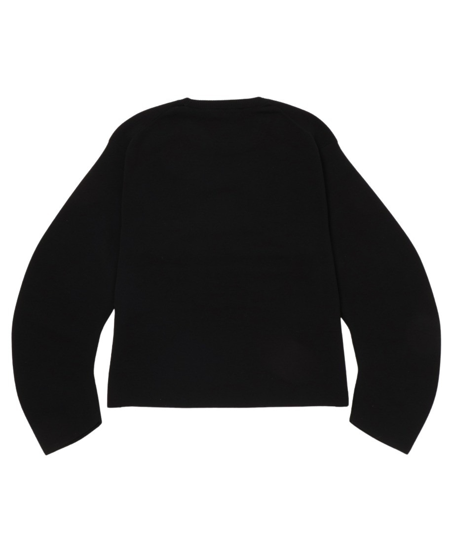 未使用 NKNIT curved arm cotton KNIT ニット 長袖 未使用 NKNIT curved arm cotton KNIT ニット 長袖