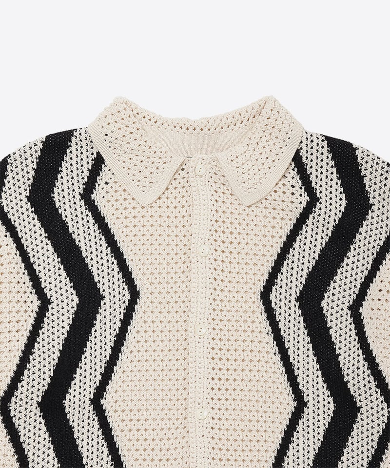 ファッション通販 安い knit paper zigzag shirts NKNIT | アクセサリー