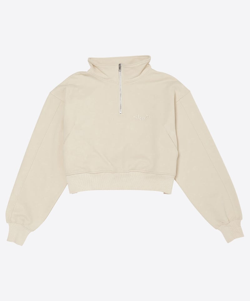 【新品タグ付き】nknit  half zip sweatshirt size①