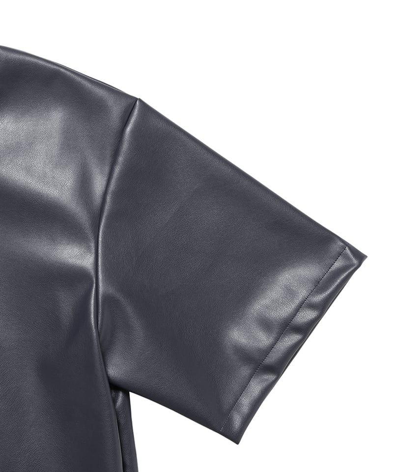 ヴィーガンレザーボクシーチュニック / Vegan Leather Boxy T ヴィーガンレザーボクシーチュニック / Vegan Leather Boxy T