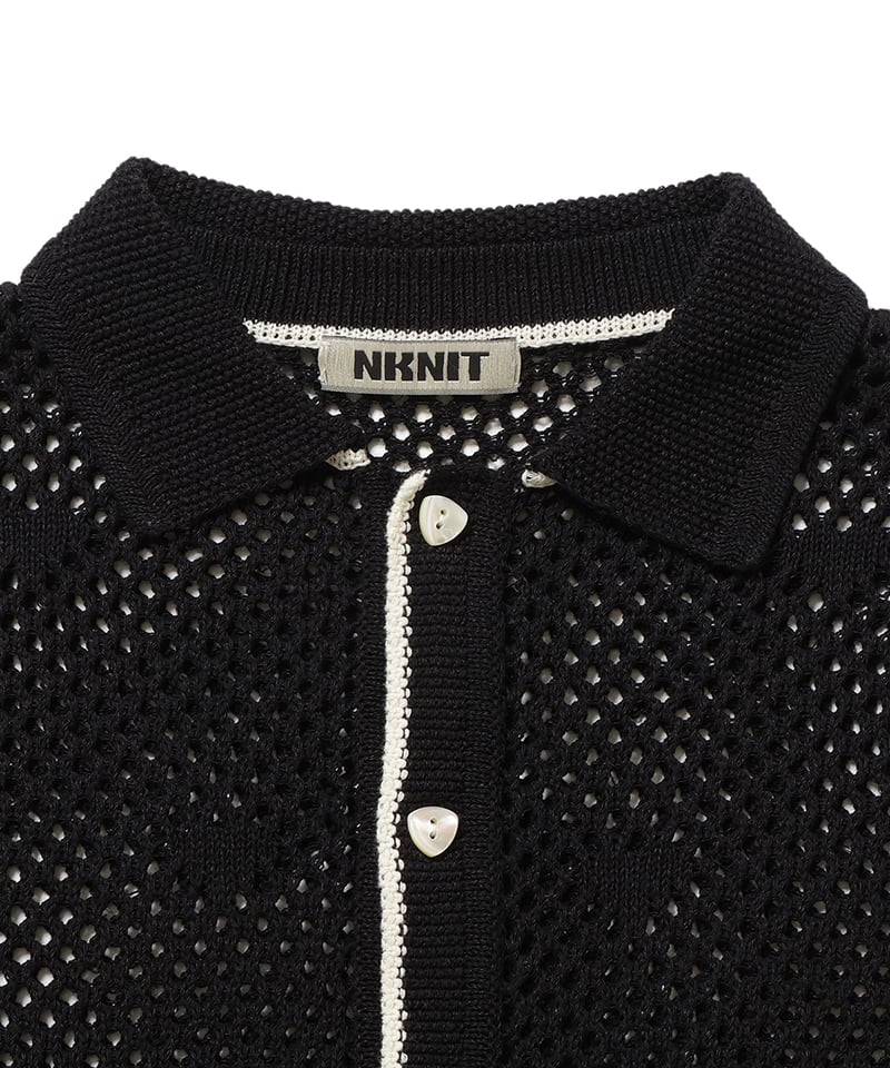 mesh♡ pattern KNIT shirt | NKNIT mesh♡ pattern KNIT shirt | NKNIT