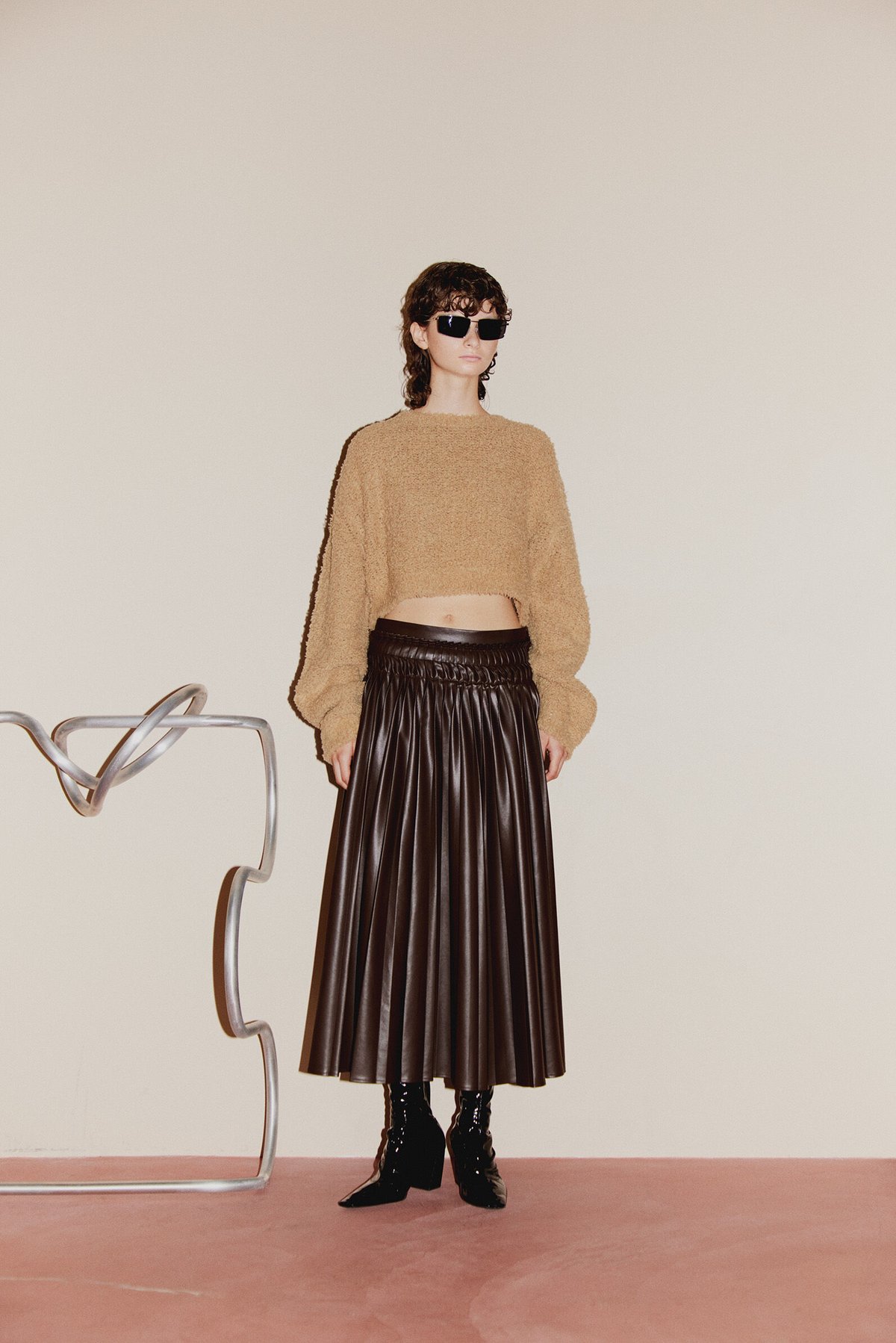 cashmere mix fluffy KNIT | NKNIT