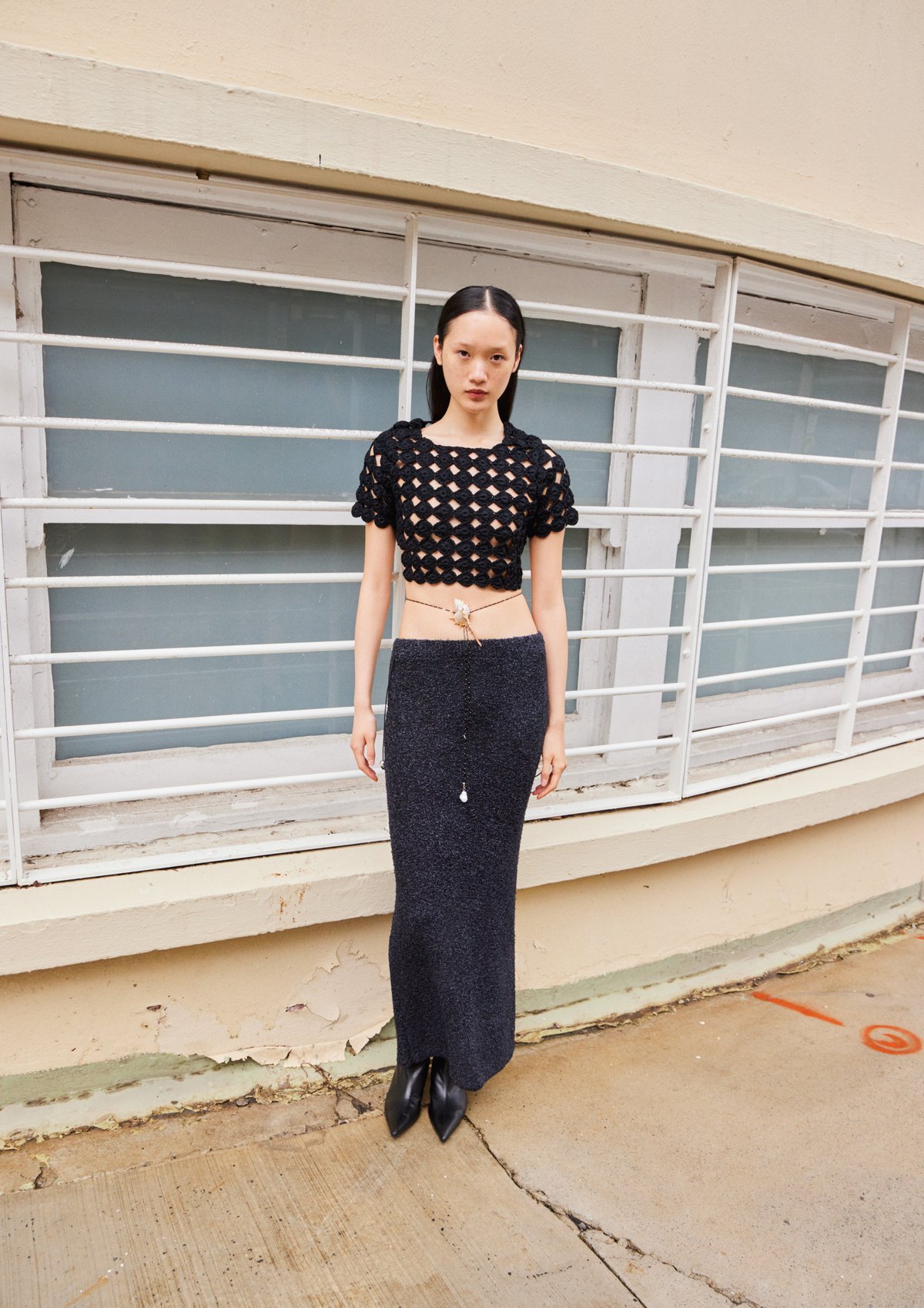 スカート NKNIT dry shaggy knit long skirt NKNIT 未使用dry shaggy KNIT long skirt