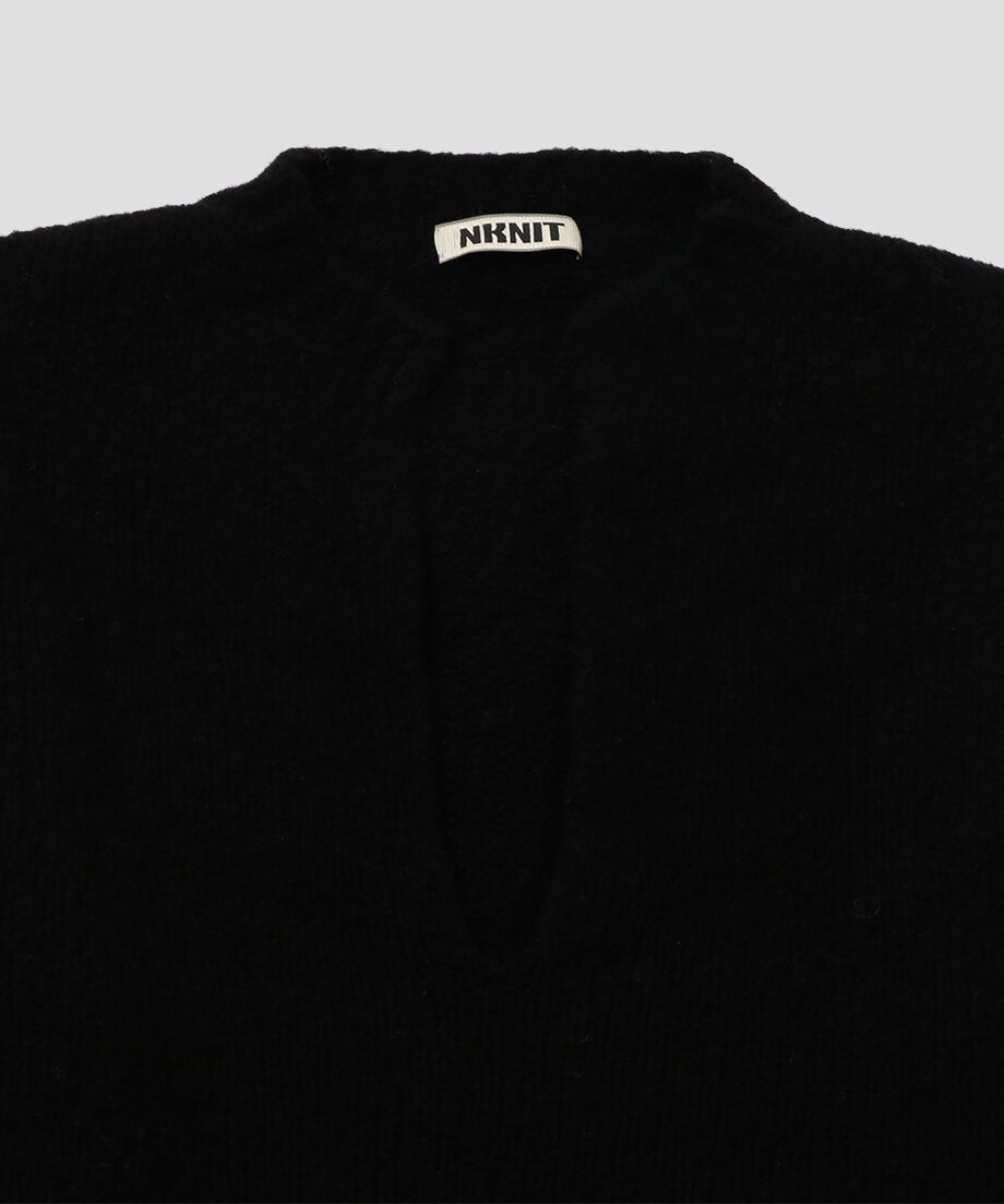 cashmere mix soft V-neck KNIT | NKNIT 