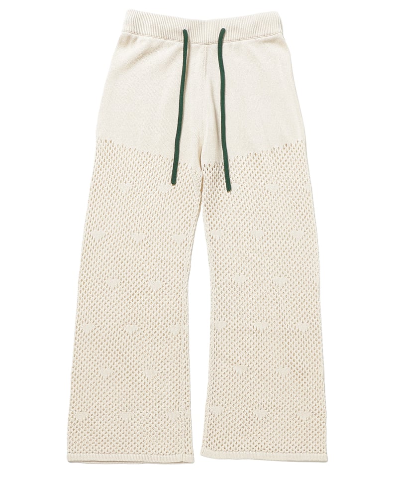 mesh ♡ pattern KNIT pants① 新品未使用 NKNIT mesh ♡ pattern KNIT pants ① - メルカリ