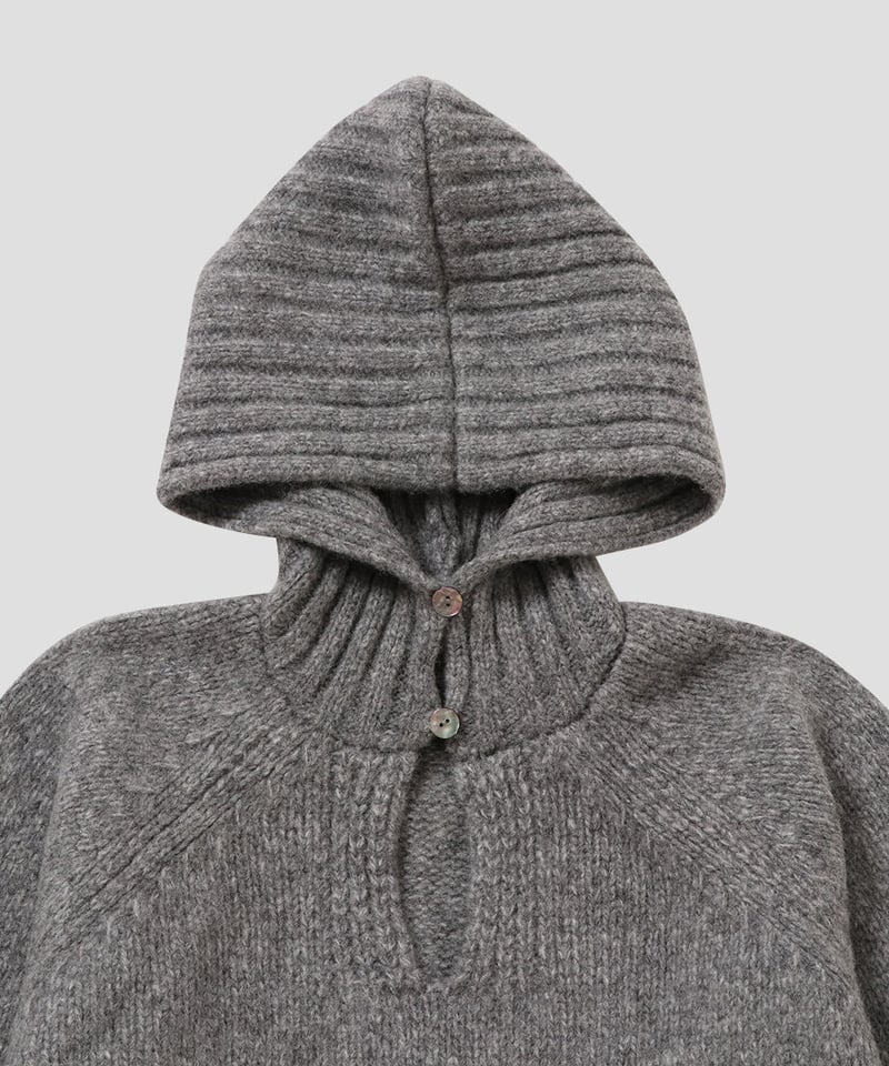 NKNIT 24aw KNIT blouson dark gray 【公式通販】 NKNIT KNIT blouson