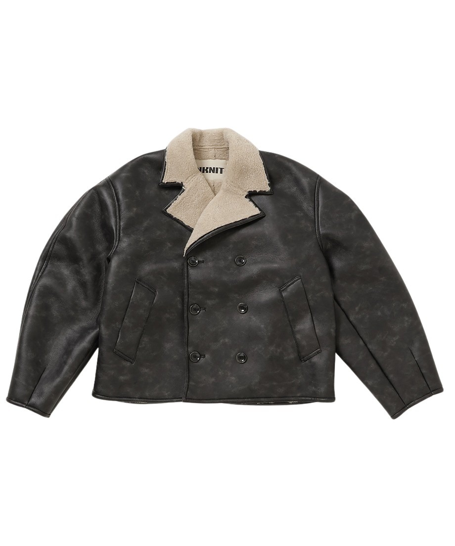 vegan mouton round jacket | NKNIT vegan mouton round jacket | NKNIT