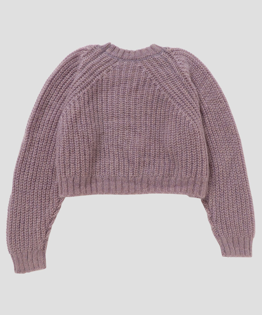 新品 NKNIT ンニット mix color mohair knit ショート