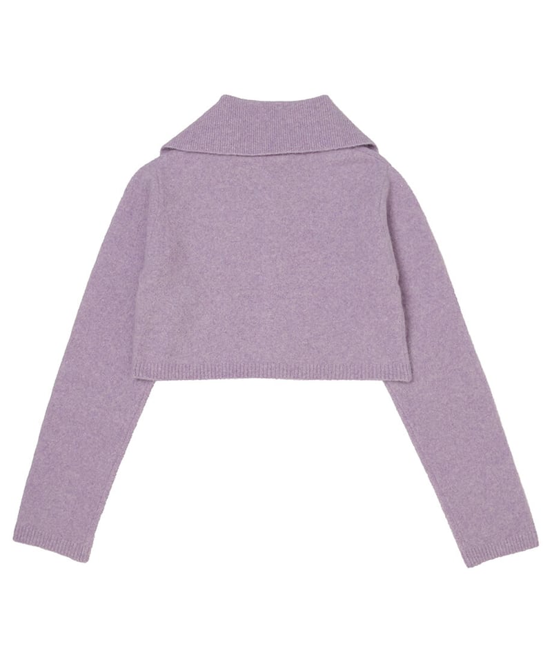 トップス NKNIT fox mix sailor collar cardigan NKNIT fox mix sailor collar cardigan