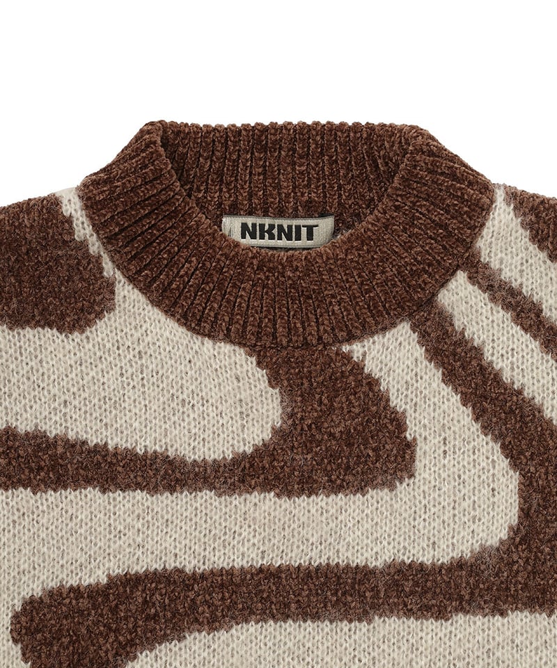 wave jacquard KNIT BIG