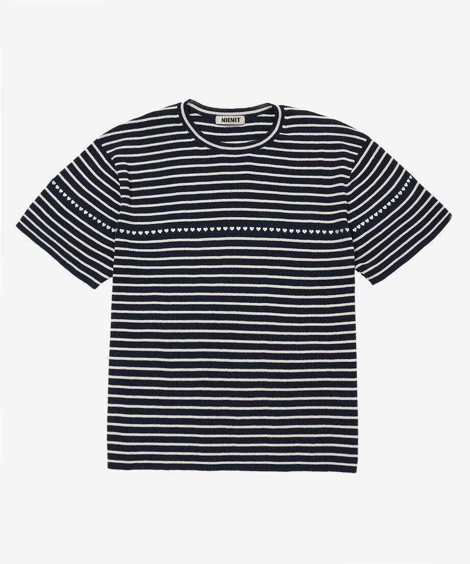 paper mix pattern knit T-shirt♡ | NKNIT paper mix pattern knit T-shirt♡ | NKNIT