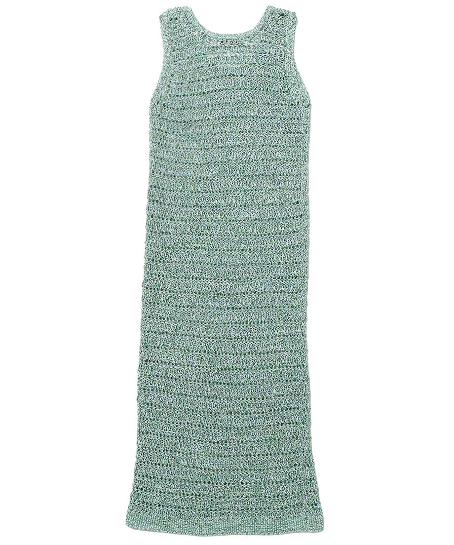 mix color KNIT dress | NKNIT