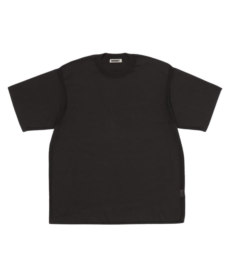 NKNIT hand pattern mesh KNIT T-shirt ①