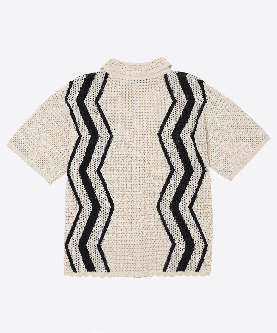 zigzag paper knit shirts | NKNIT zigzag paper knit shirts | NKNIT