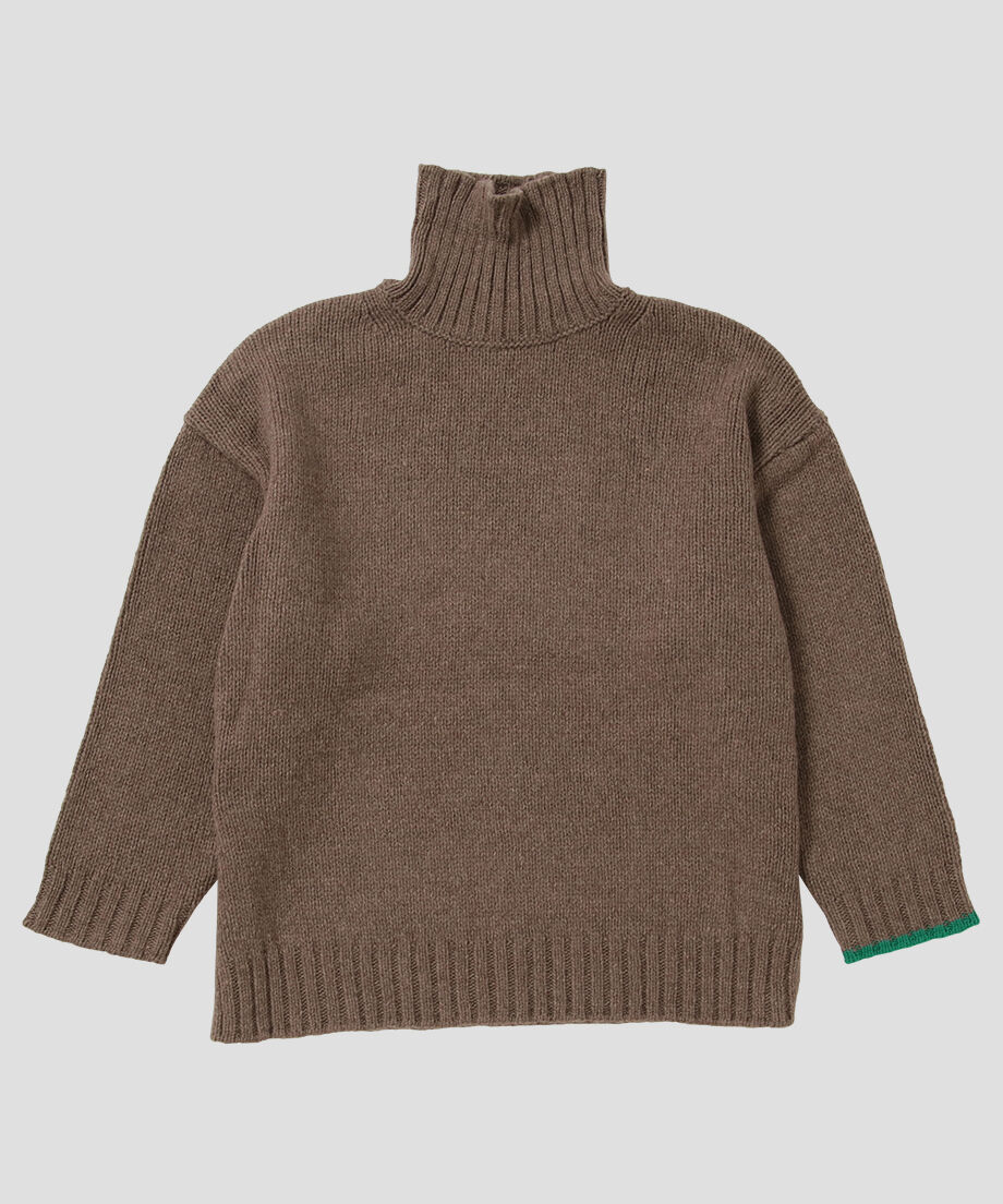 【美品】NKNIT color linking turtle KNIT グレー nknit color linking turtle KNIT