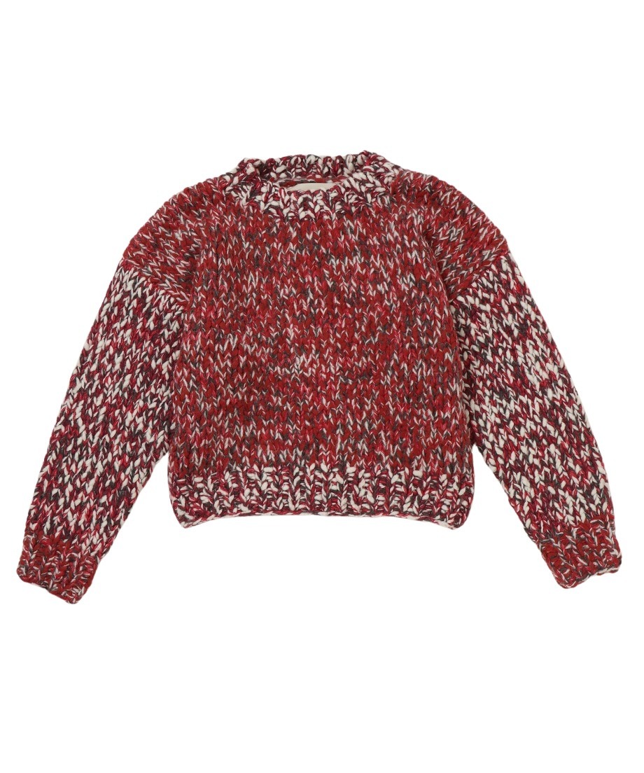 トップス NKNIT mix color hand KNIT short 新品NKNIT mix color hand KNIT 【short】 ブルー