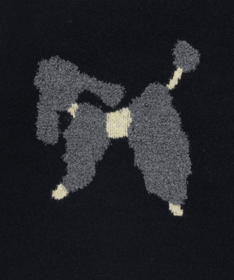 Kokka Knit Jacquard Cats- Cats Fabric - Cotton Knit Jacquard