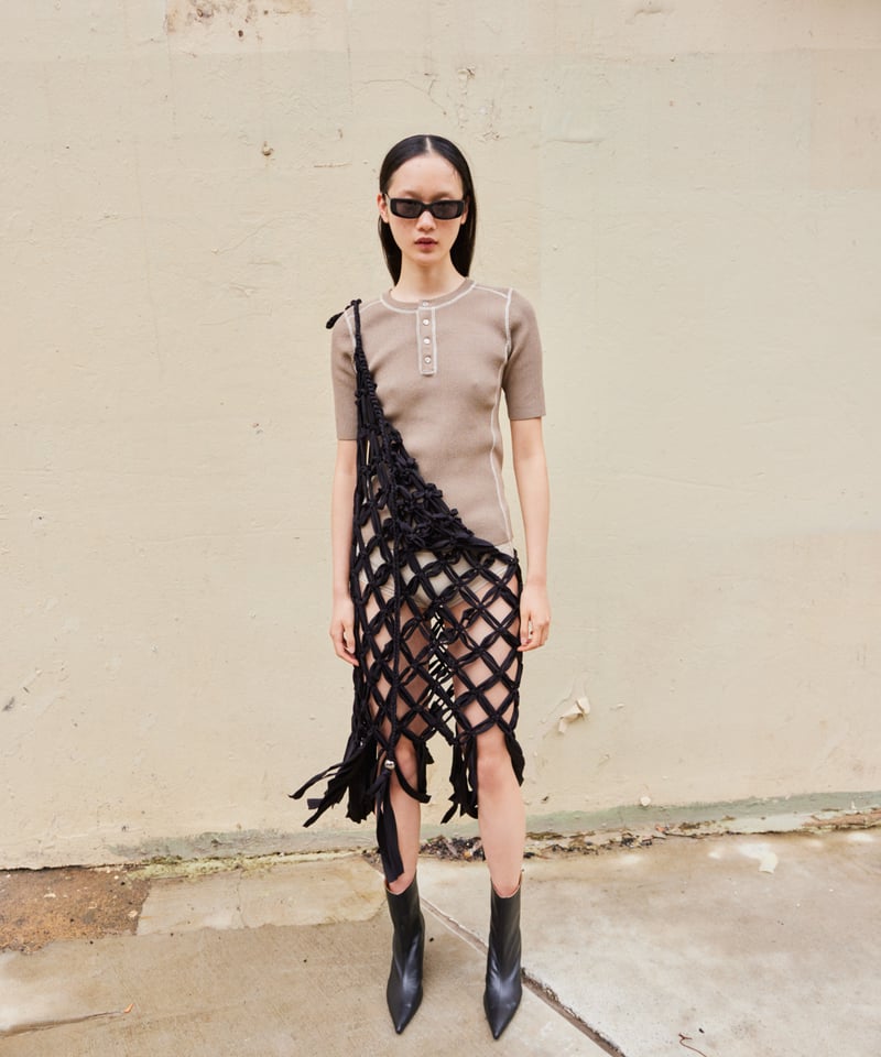 NKNIT macrame 2WAY dress