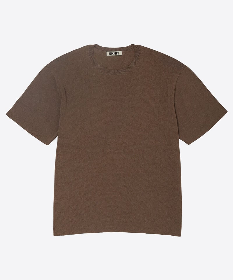 paper mix basic knit T-shirt | NKNIT