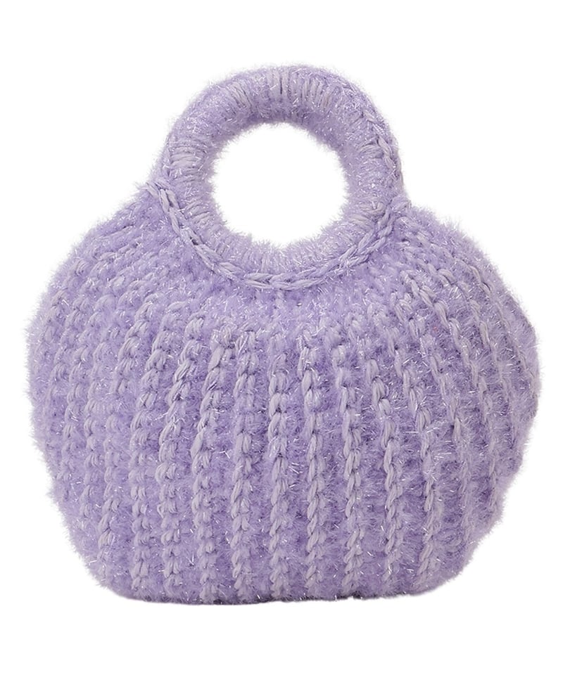 nknit ンニットkirakira hand KNITTING bagシルバー nknit ンニットkirakira hand KNITTING bagシルバー