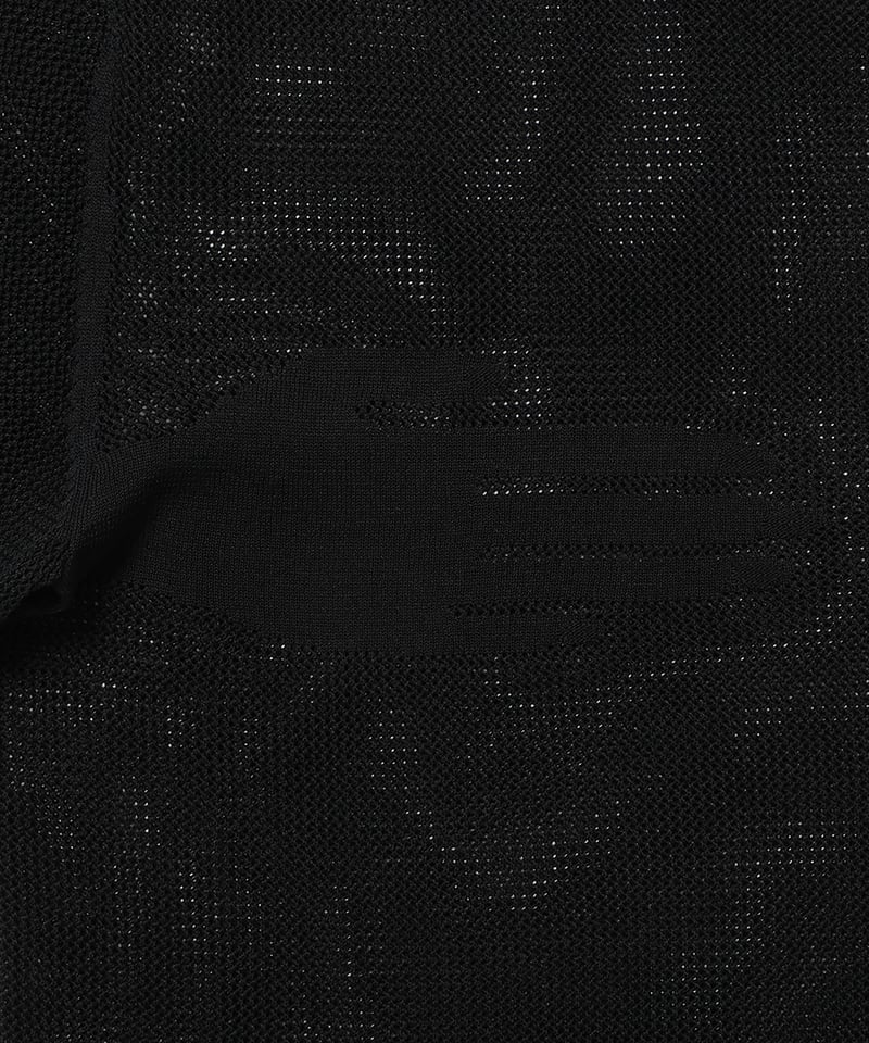 hand pattern mesh KNIT T-shirt | NKNIT