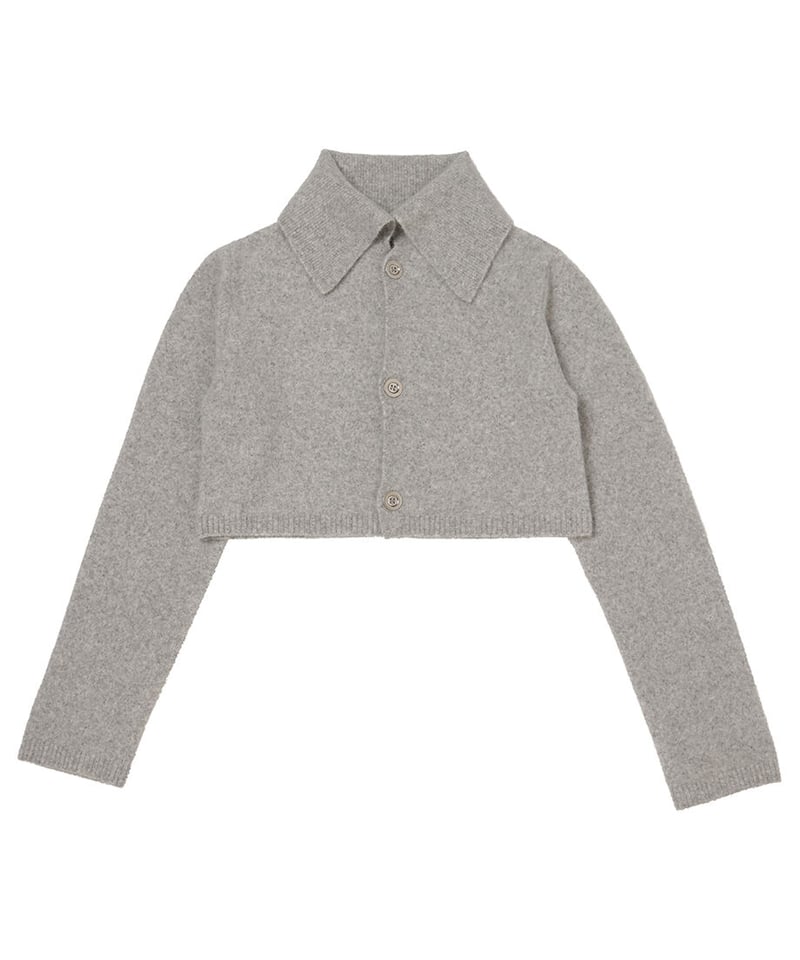 NKNIT fox mix sailor collar cardigan - www.stedile.com.br