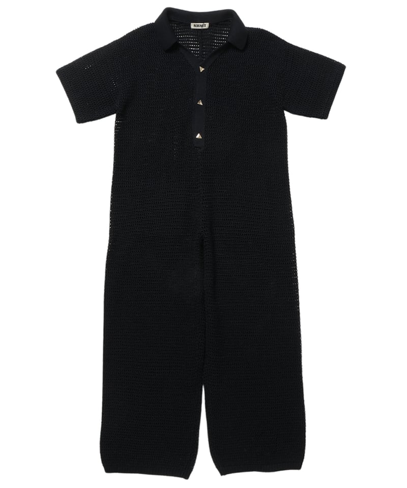 かほNKNIT mesh♡ pattern KNIT shirt サイズ① かほNKNIT mesh