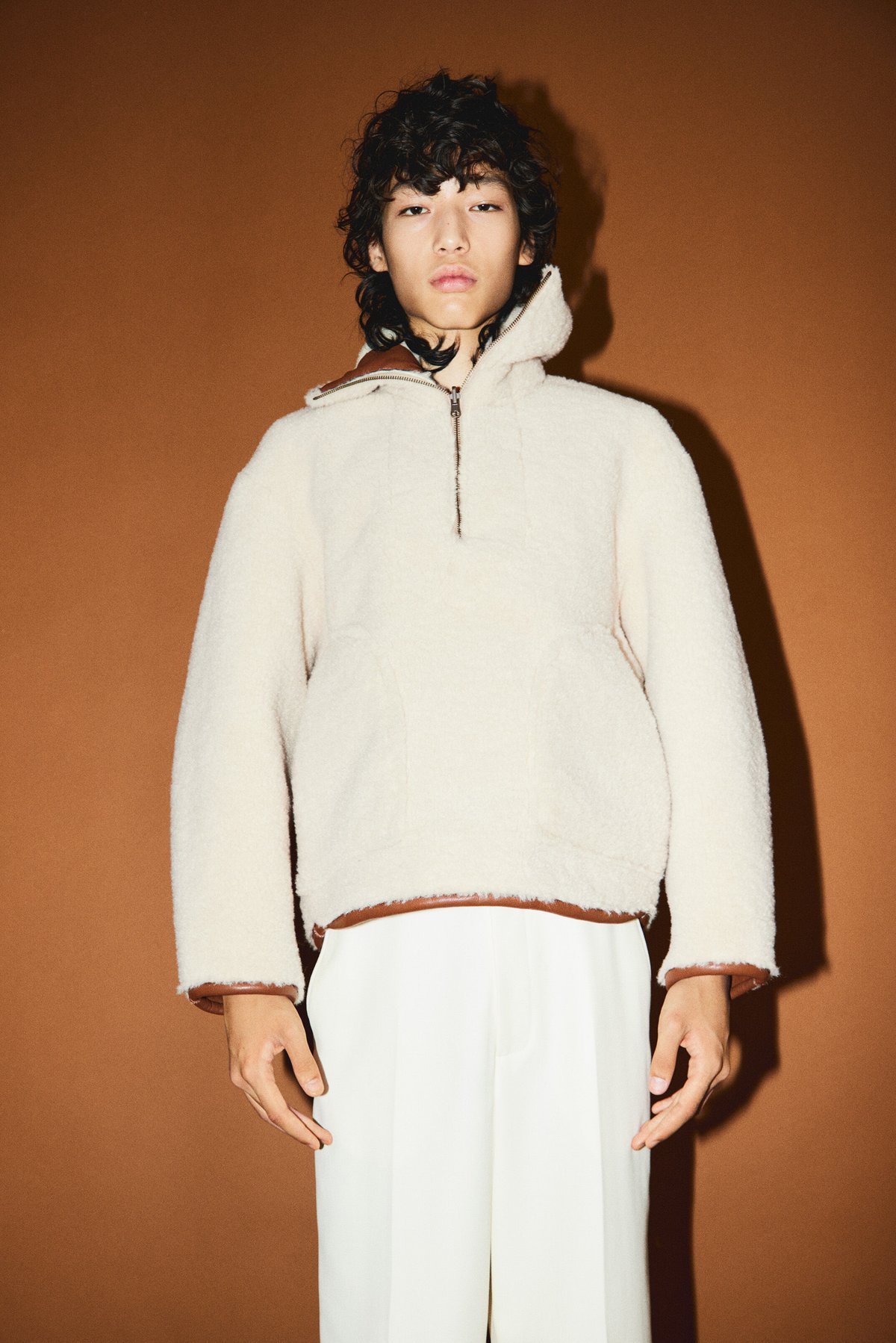vegan mouton half zip BIG | NKNIT vegan mouton half zip BIG | NKNIT