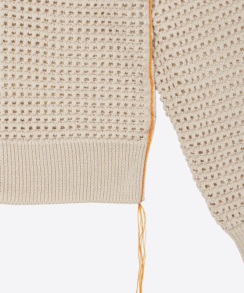 mesh knit zip foodie | NKNIT