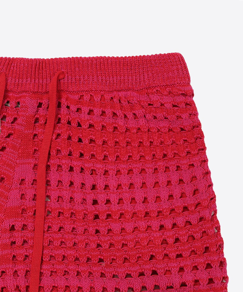 NKINIT cotton mesh knit short pants