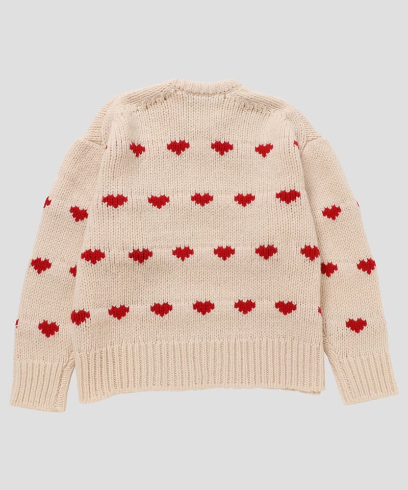 NKNIT pattern KNIT（ホワイト） NKNIT ♡pattern KNIT（ホワイト）