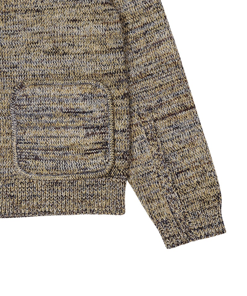 damaged mix color KNIT cardigan | NKNIT 