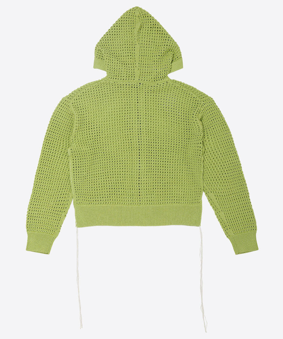 mesh knit zip foodie