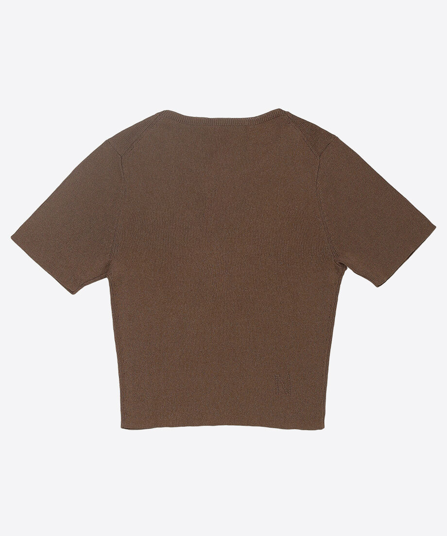 paper mix mini knit T-shirt | NKNIT 