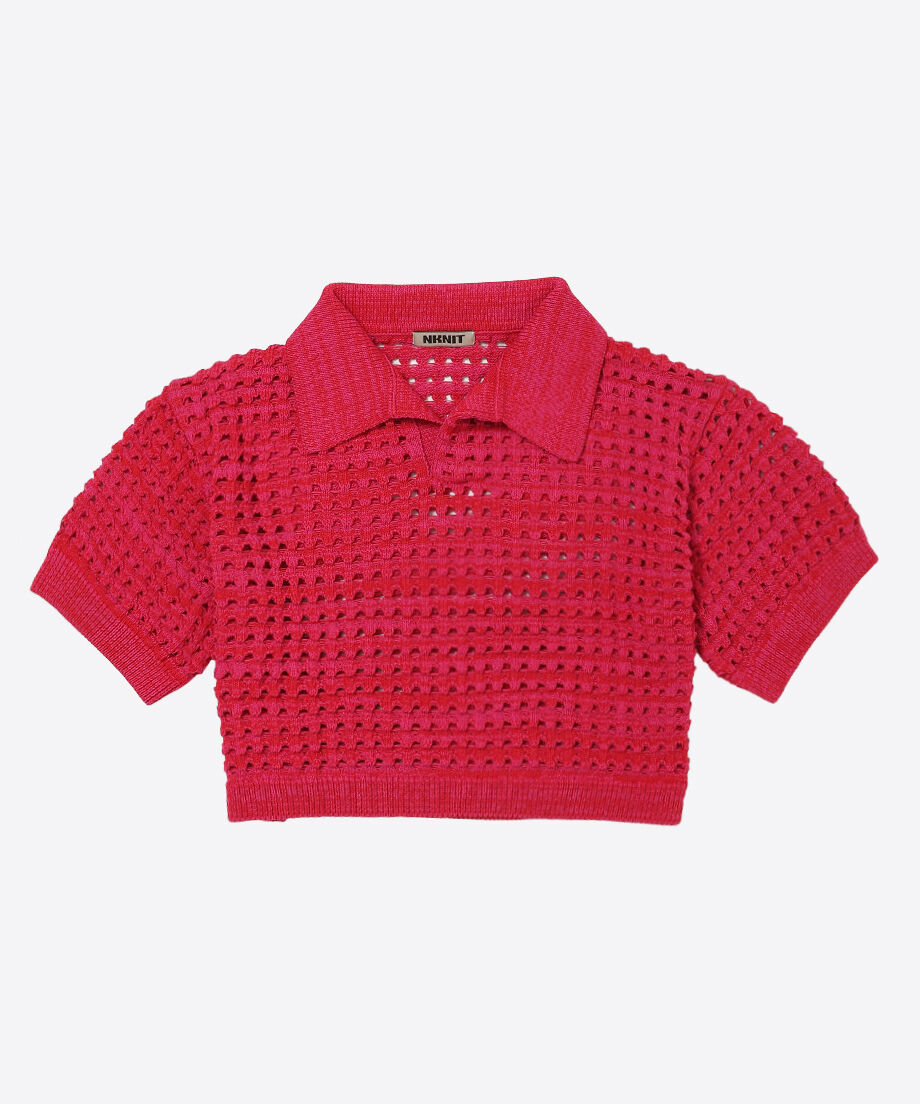 cotton mesh skipper knit | NKNIT cotton mesh skipper knit | NKNIT