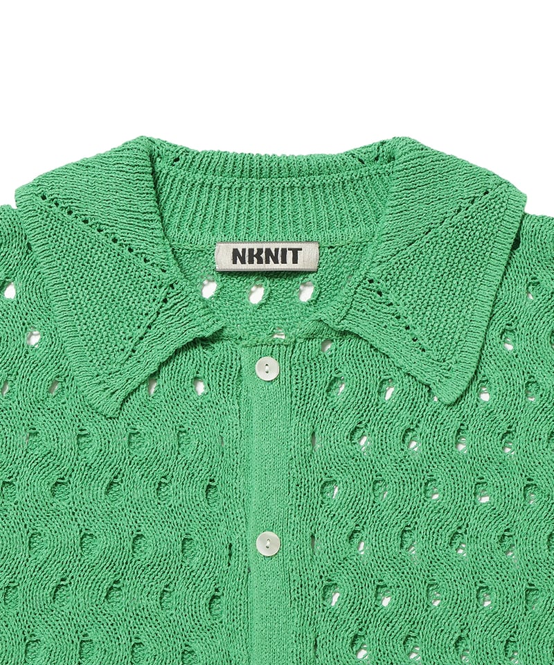 wave pattern KNIT shirt | NKNIT wave pattern KNIT shirt | NKNIT