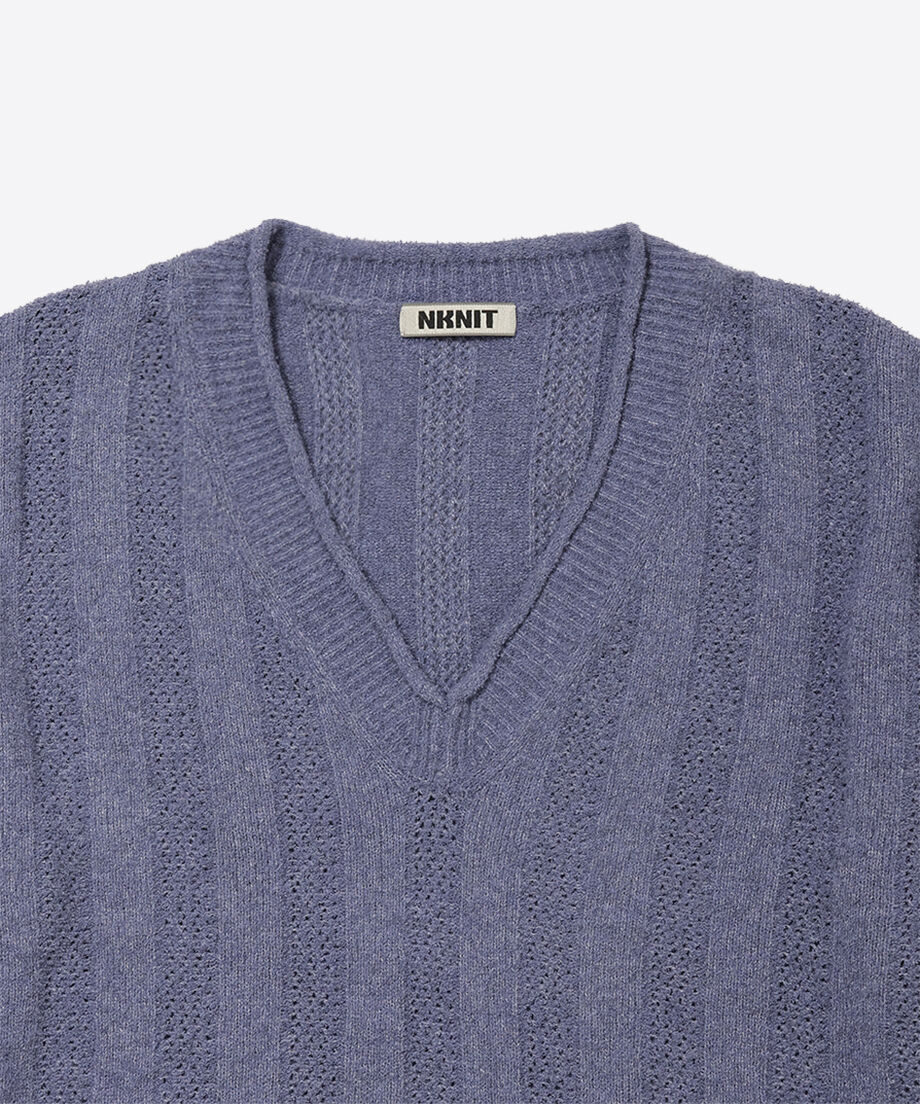 nknit V neck shirts knit