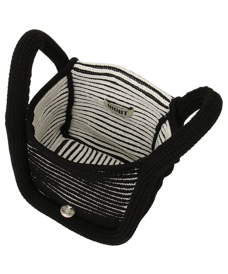 sponge striped hand bag | NKNIT 