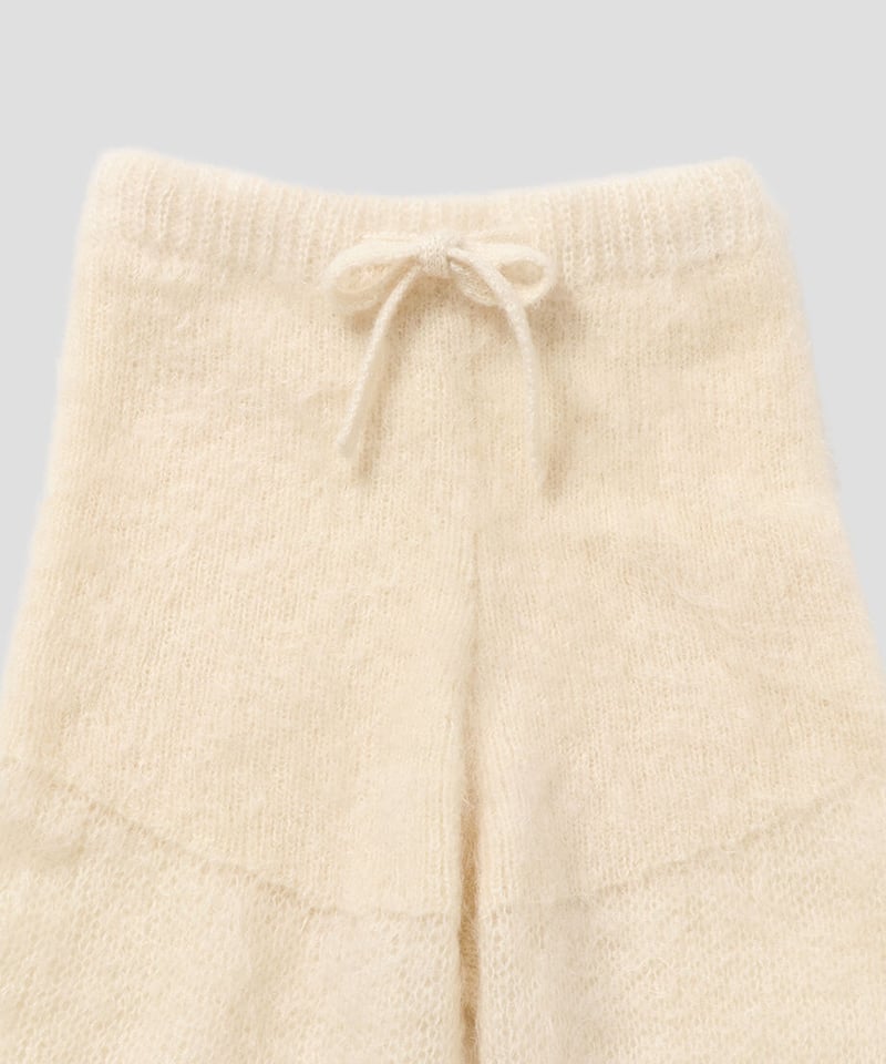 nknit knit mohair long pants ンニット   パンツ nknit knit mohair long pants ンニット パンツ paper mix side