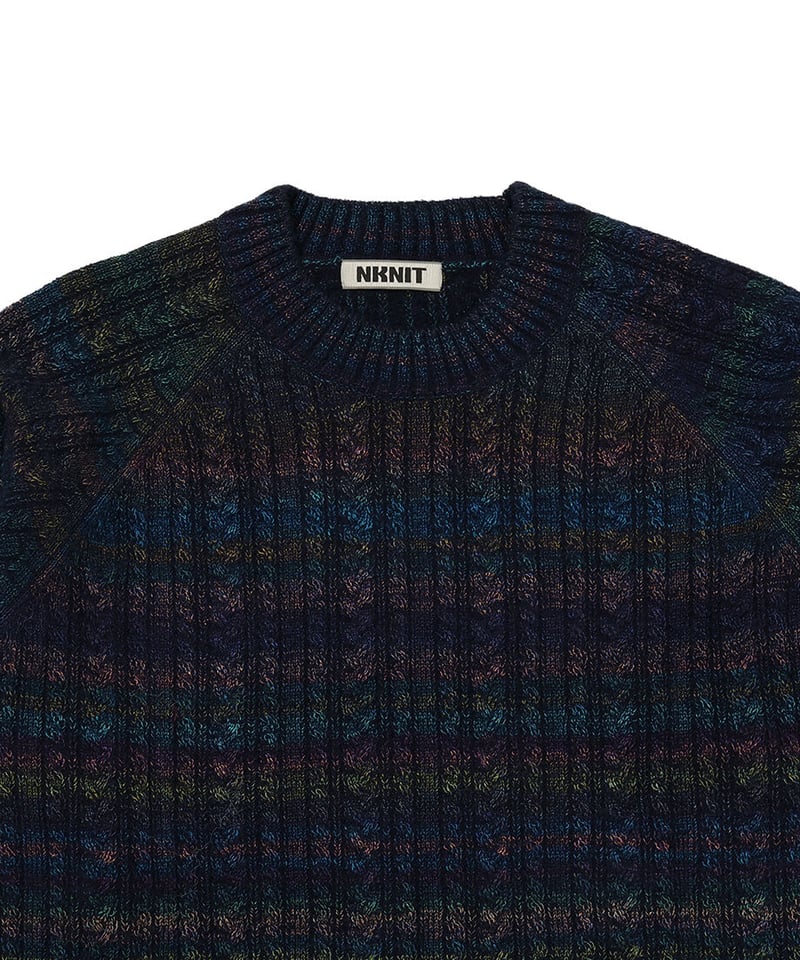 完売/新品】NKNIT balloon cable KNIT NAVY