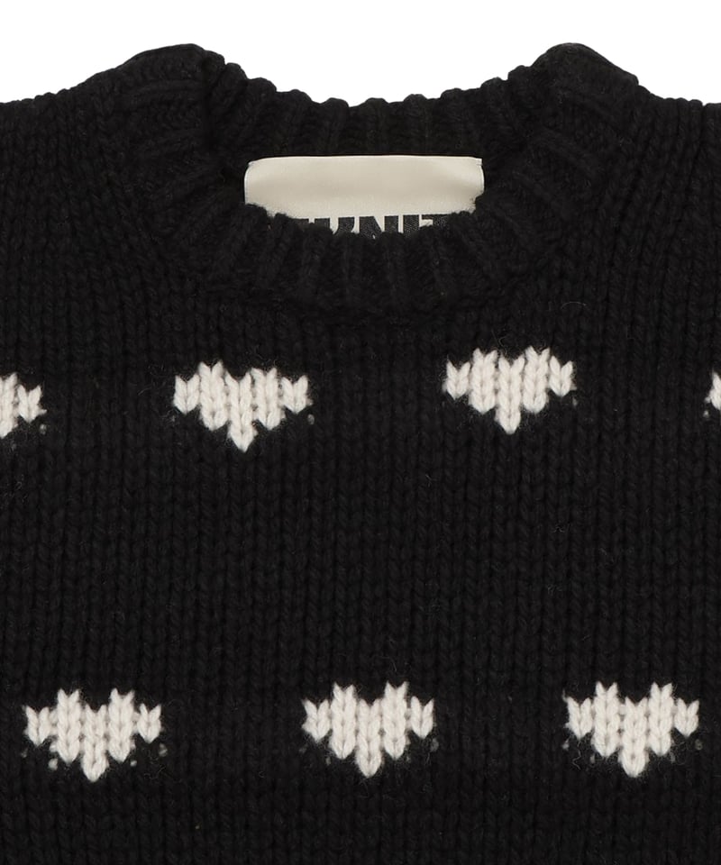 【楽ギフ_のし宛書】 short ♡pattern NKNIT | KNIT トップス