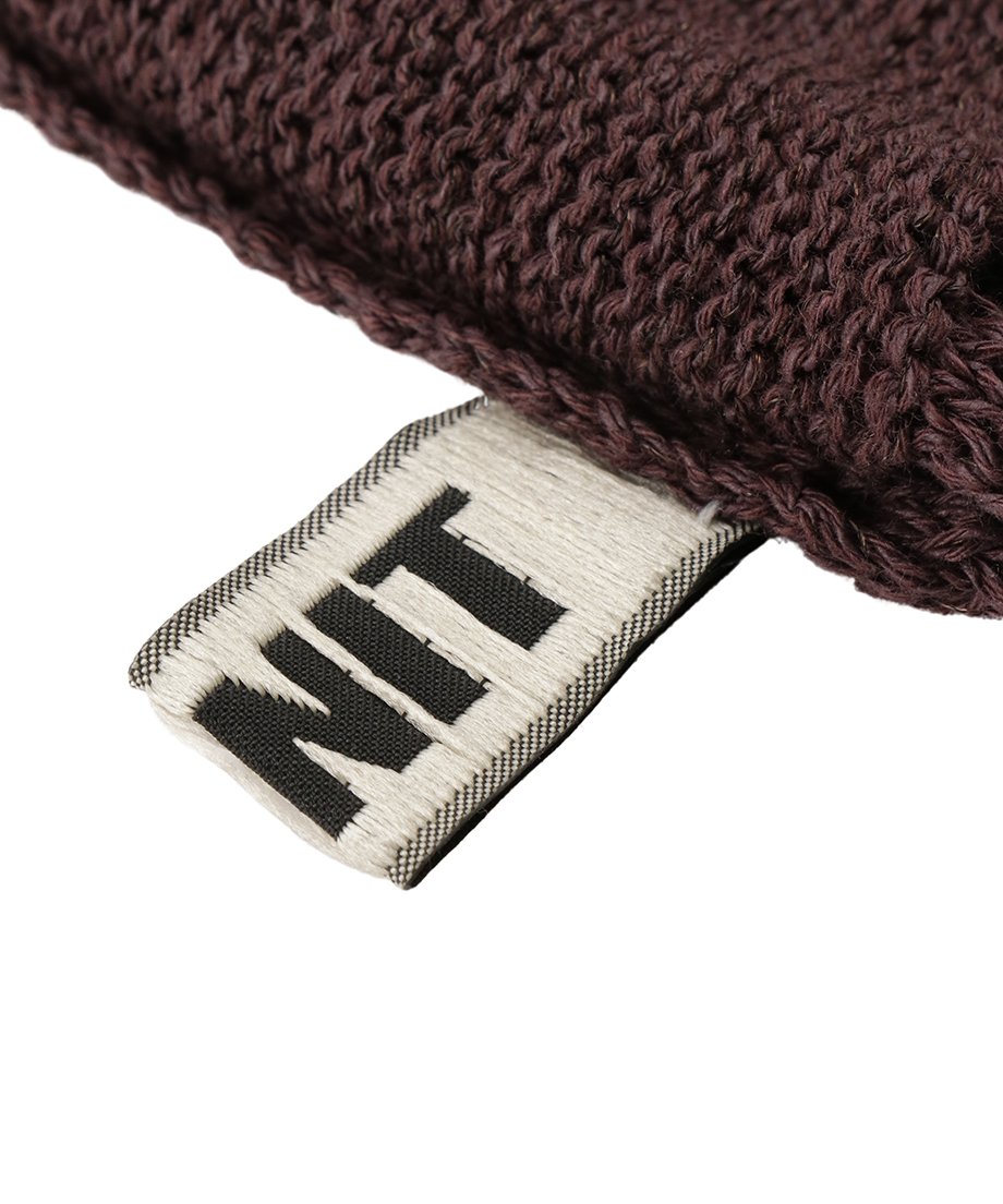 patchwork pattern KNIT hat | NKNIT - 帽子 patchwork pattern KNIT hat | NKNIT - 帽子