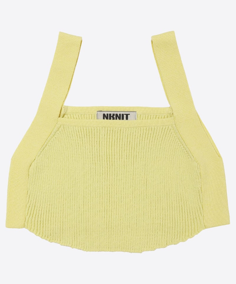 cotton rib short knit tank top | NKNIT cotton rib short knit tank top | NKNIT