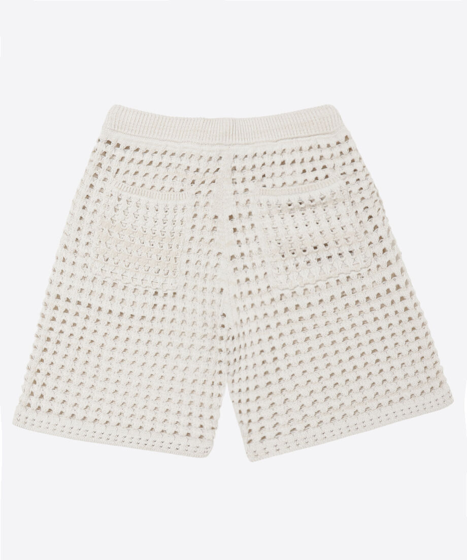 NKINIT cotton mesh knit short pants