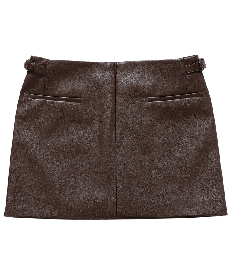 NKNIT vegan leather mini skirt PYTHON NKNIT vegan leather mini skirt PYTHON