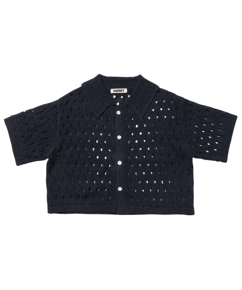 wave pattern KNIT shirt | NKNIT wave pattern KNIT shirt | NKNIT