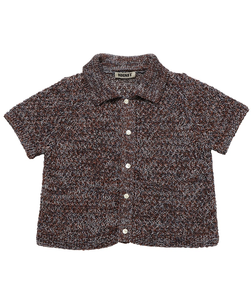 トップス NKNIT 24SS mix color KNIT shirt nknit mix color KNIT shirt