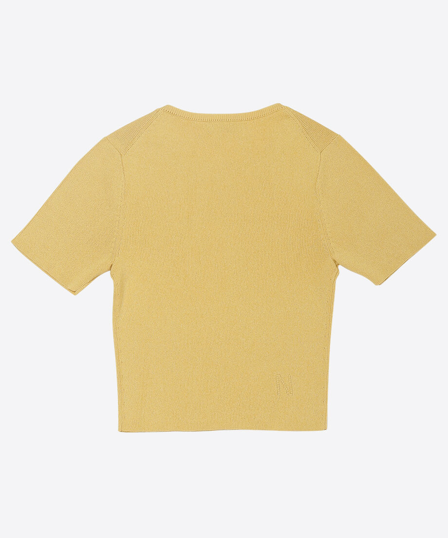 paper mix mini knit T-shirt | NKNIT 